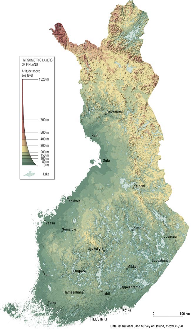 Maanpinnan Korkeus Kartta